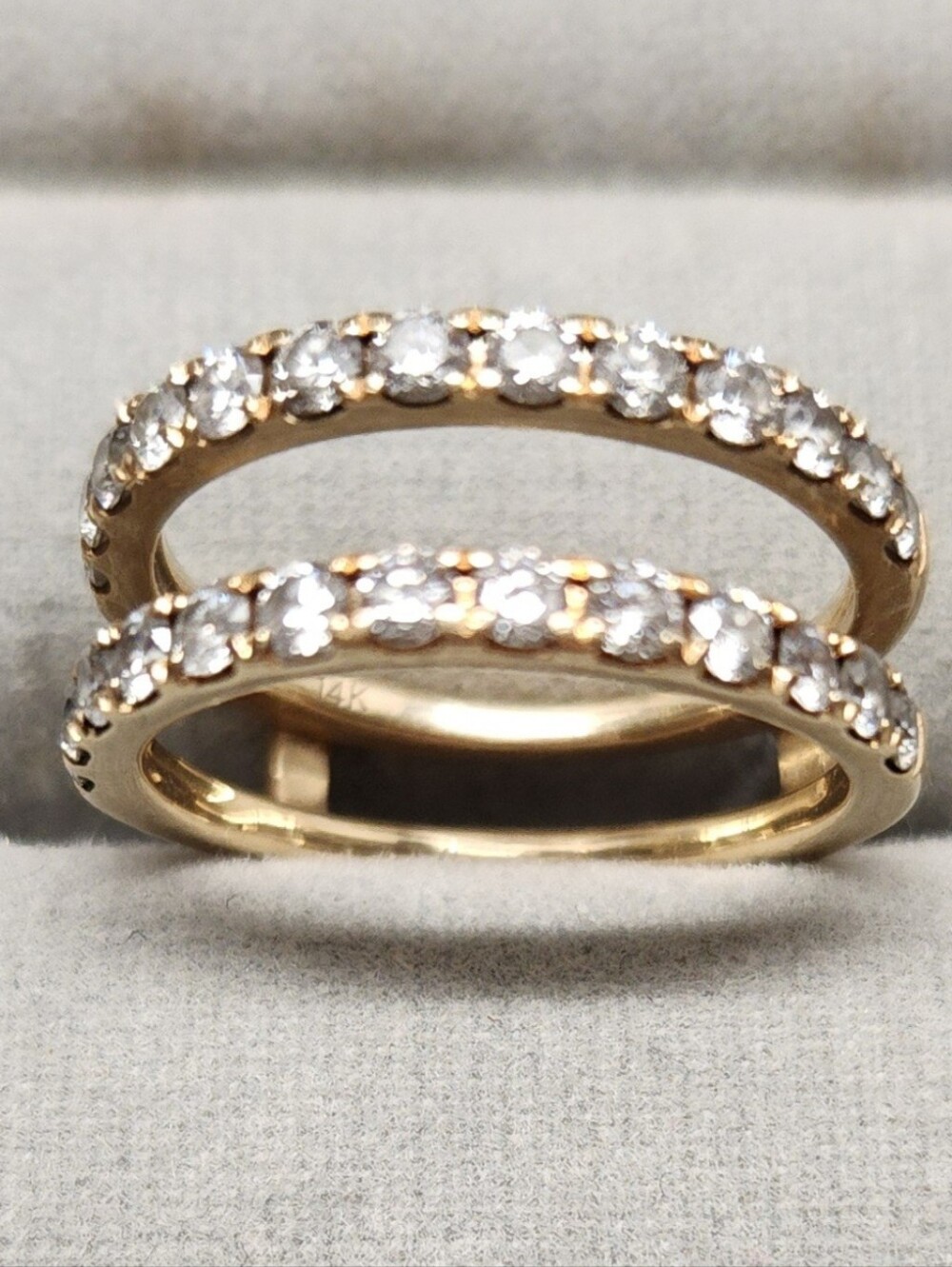 1ct l Double Band Ring - Enhanser Women's Jewelry Wedding Kay Jewlers Size 7